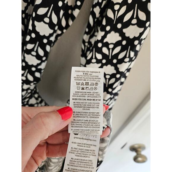 Boden Women's Black and White Amy Jersey Midi Dress Size Medium - Picture 9 of 14